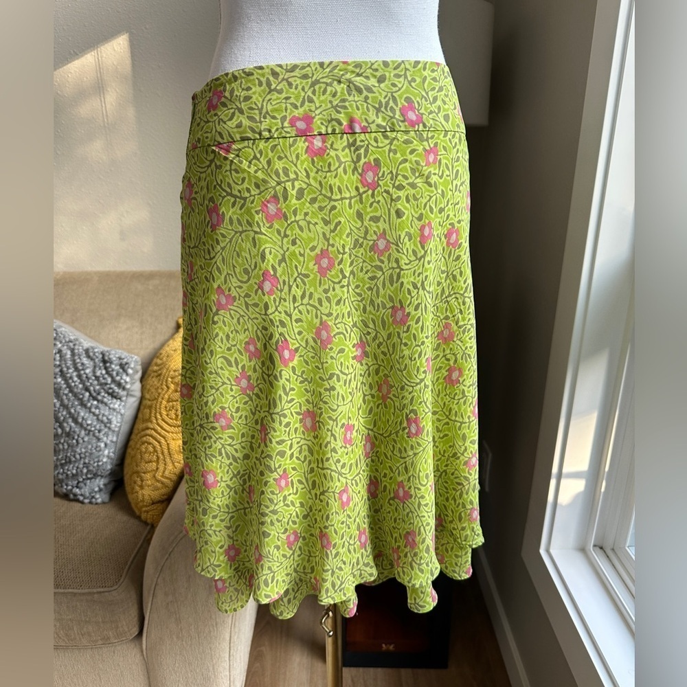Singrid Olsen Y2K Floral A Line Midi Skirt - Picture 2 of 5